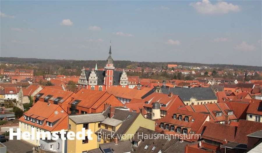 Blick über Helmstedt aus dem Fenster vom Hausmannsturm